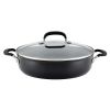 Hard Anodized Nonstick Everything Pan with Lid; 5 Quart; Onyx Black - Onyx Black - Hard Anodized Aluminum