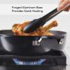 Hard Anodized Nonstick Everything Pan with Lid; 5 Quart; Onyx Black - Onyx Black - Hard Anodized Aluminum