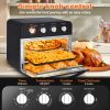 Geek Chef  Air Fryer Oven ;  Countertop Toaster Oven; 3-Rack Levels;  4 mechinical knobs; Black housing with single glass door(24 QT 1700W)don't slod